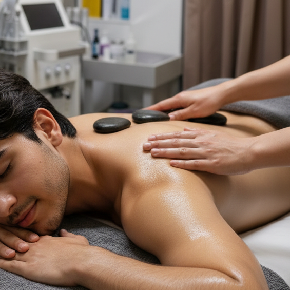 Stone Therapy Massage — Full Body (60 mins)