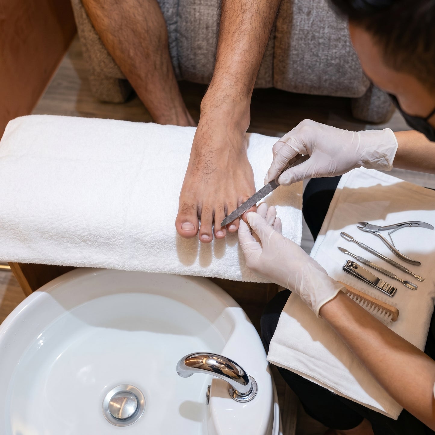 Peeling Pedi-Mani (Gents)