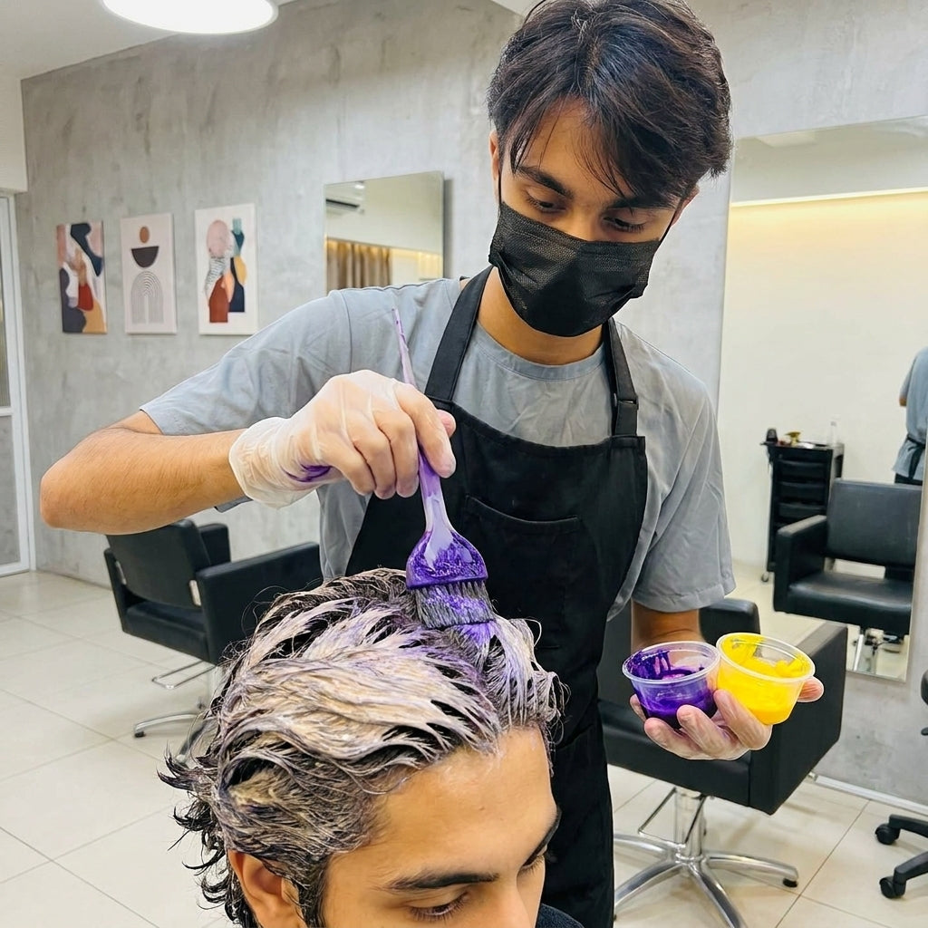Peeling Hair Colour