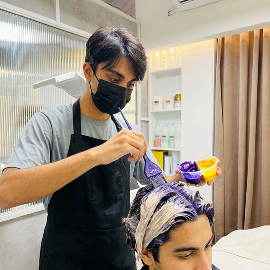 Peeling Hair Colour